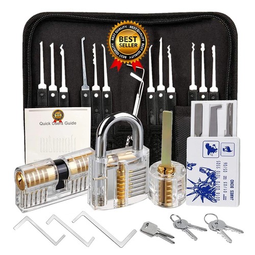Pcs locksmith picking kit - 34,