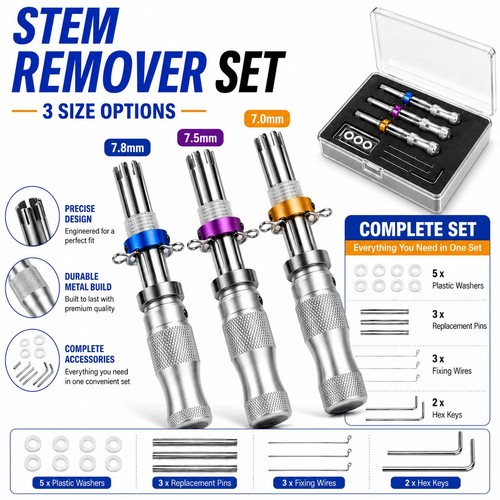 3pcs 7pin tubular lock - 7pin,