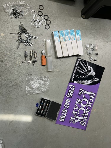 Locksmith parts and - and, tools